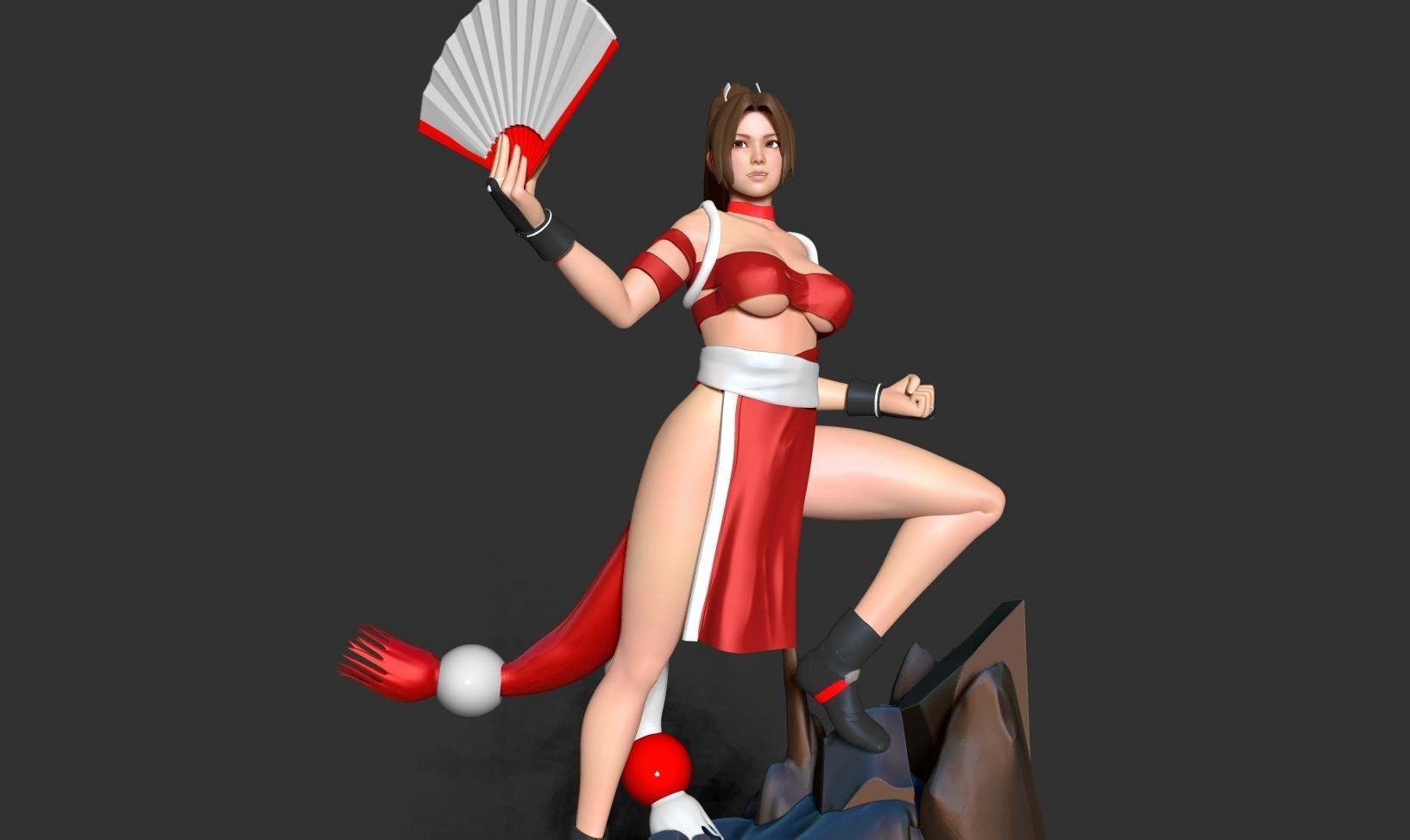 Mai Shiranui 3D print model_7