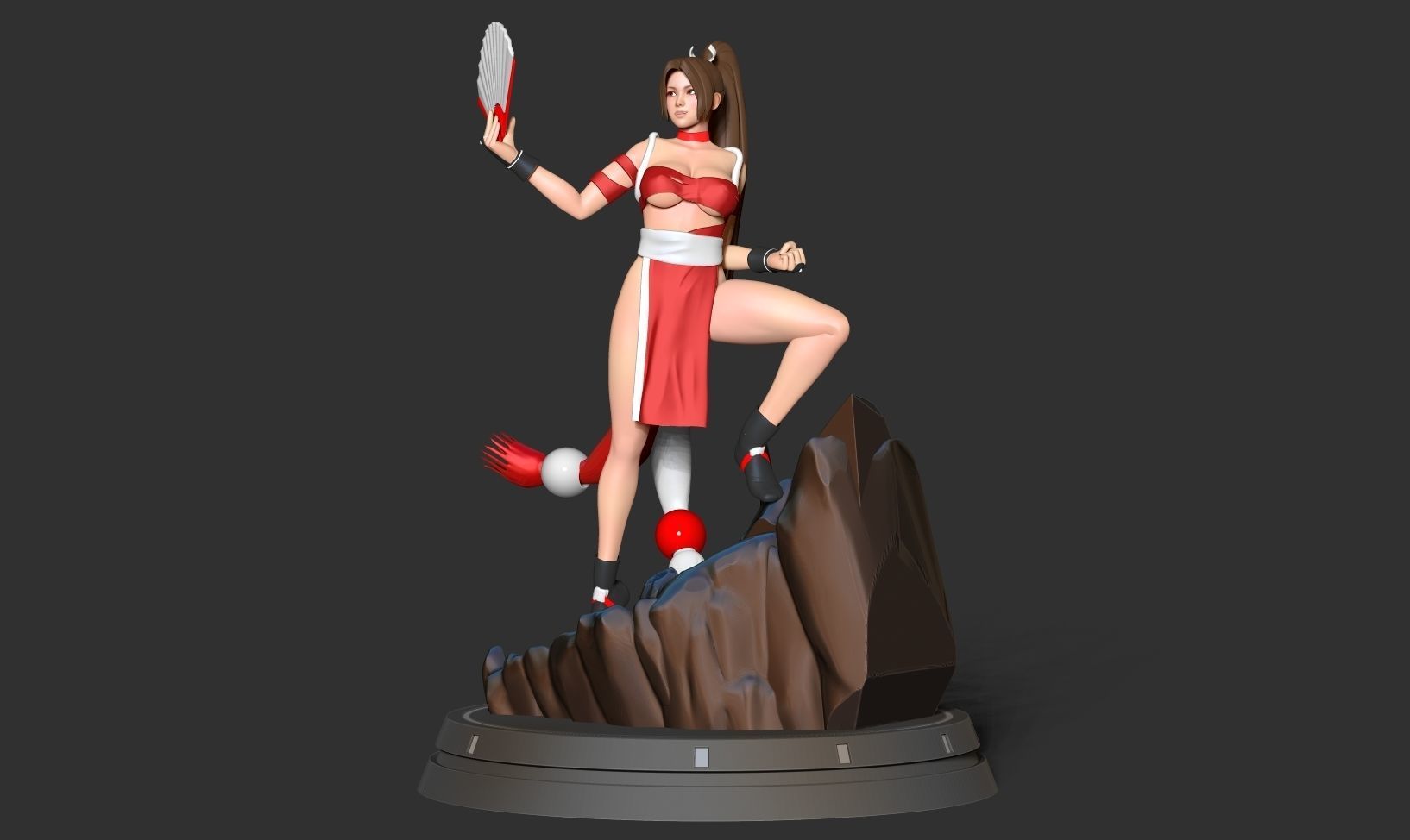 Mai Shiranui 3D print model_17
