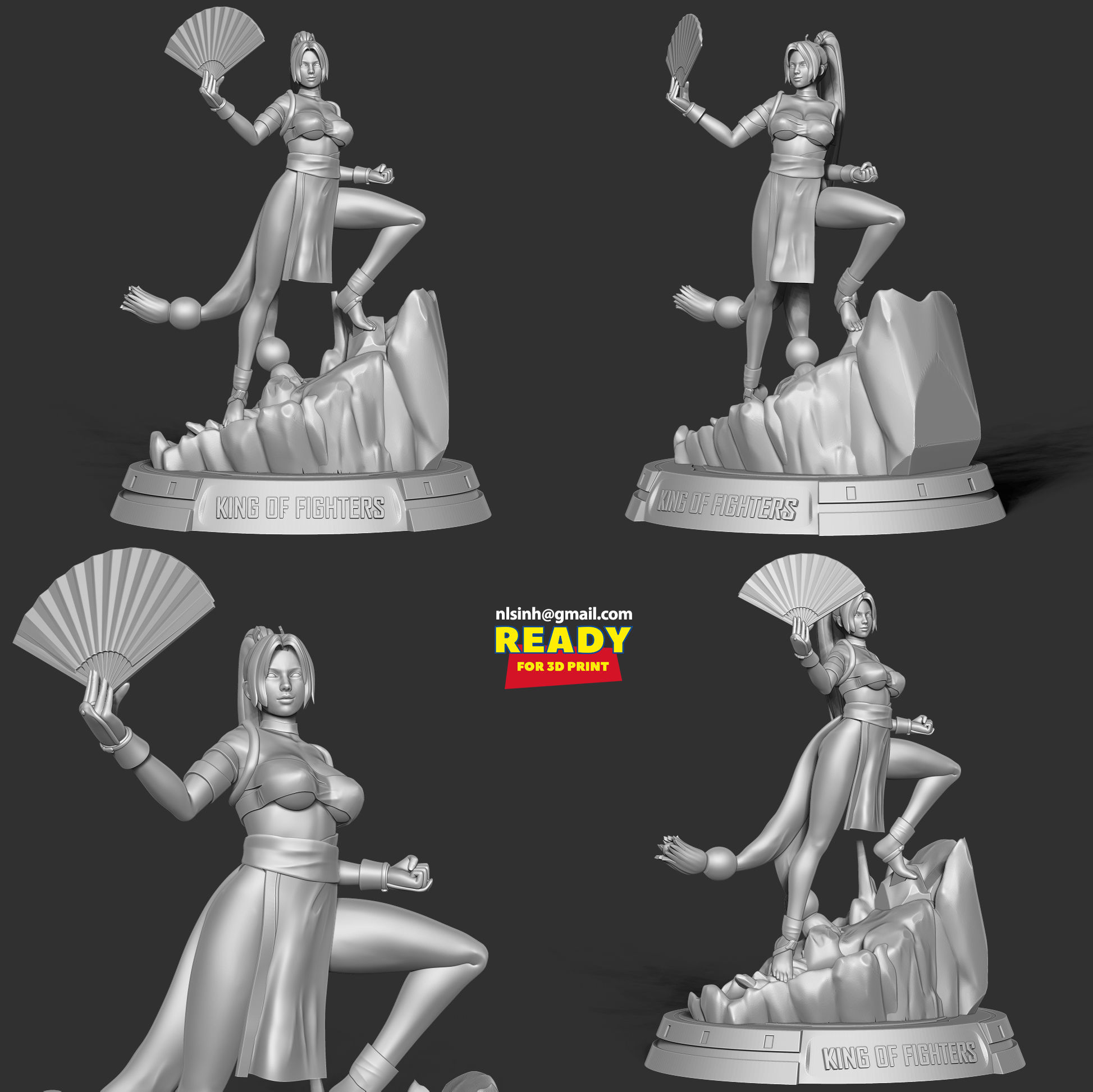 Mai Shiranui 3D print model_10