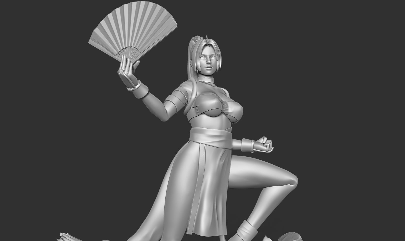 Mai Shiranui 3D print model_11