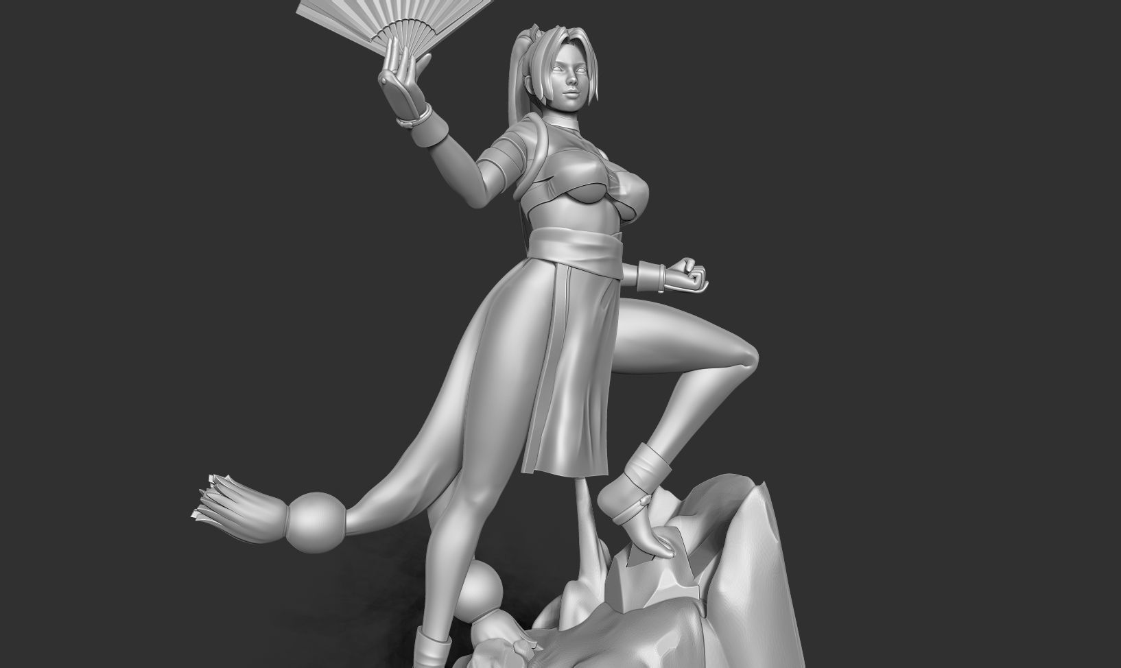 Mai Shiranui 3D print model_12