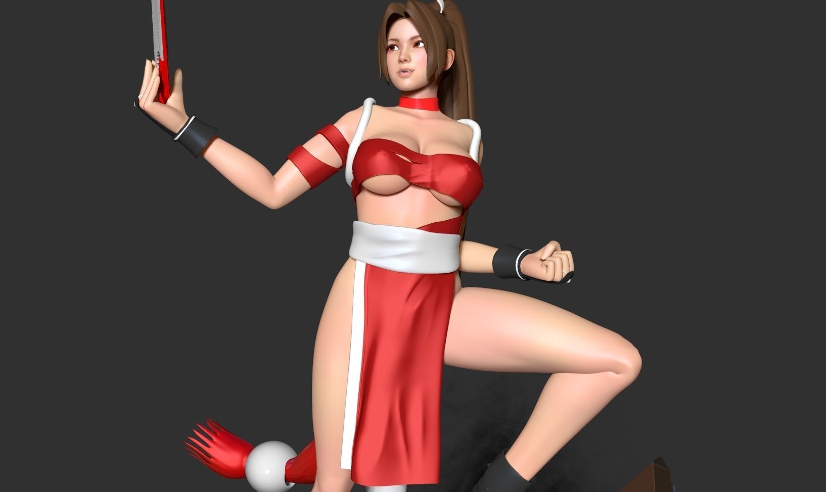 Mai Shiranui 3D print model_6