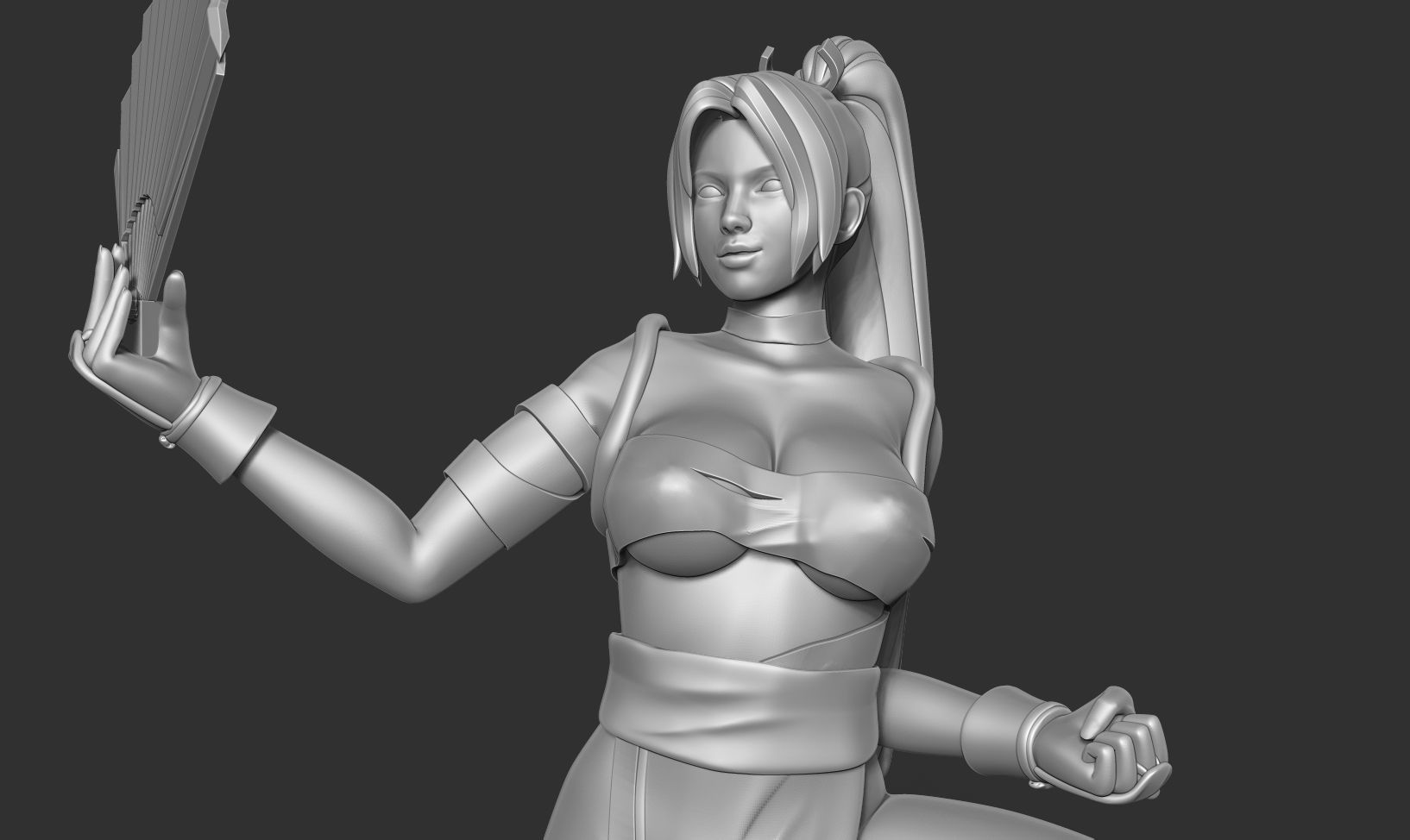 Mai Shiranui 3D print model_14