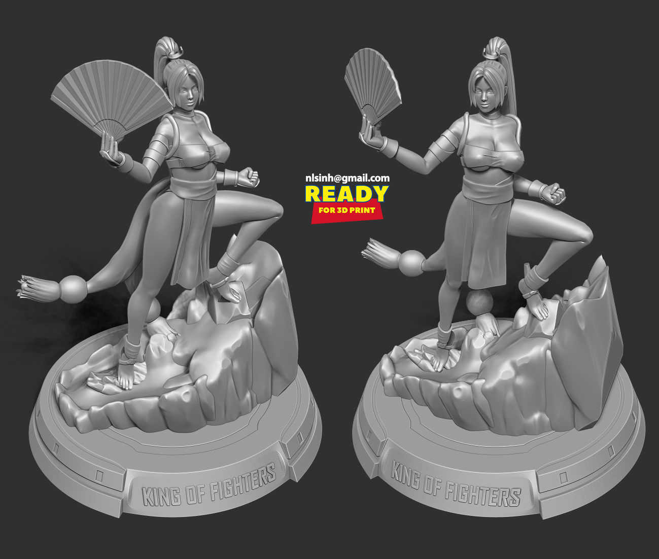 Mai Shiranui 3D print model_3