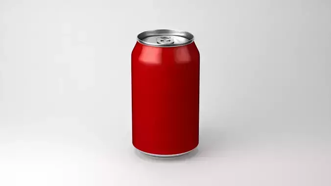 Coke Can 330mL Low-poly 3D model