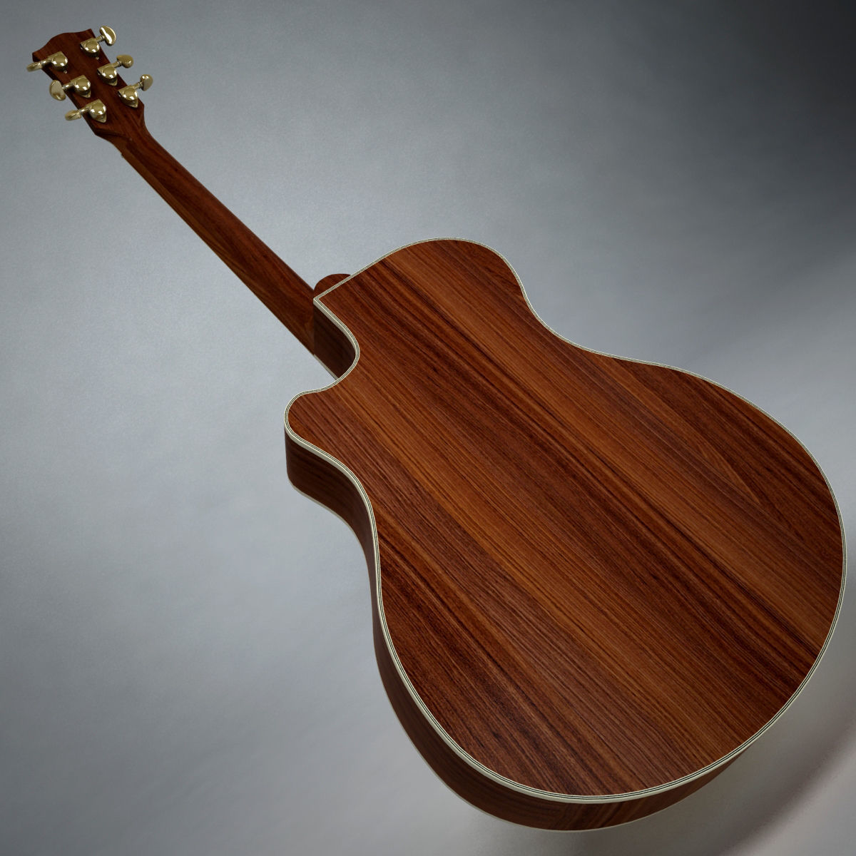 Acoustic Guitar Yamaha APX 3D model_3