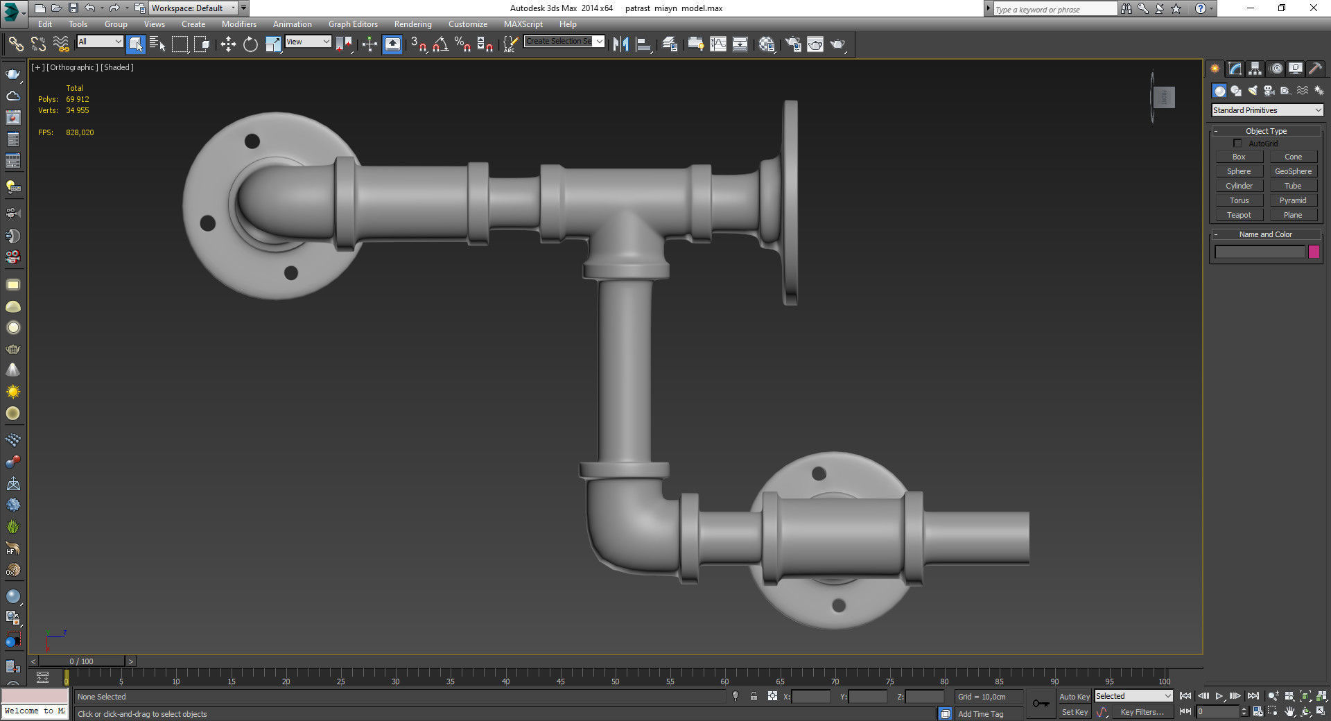 pipe  assembly 3D model_3