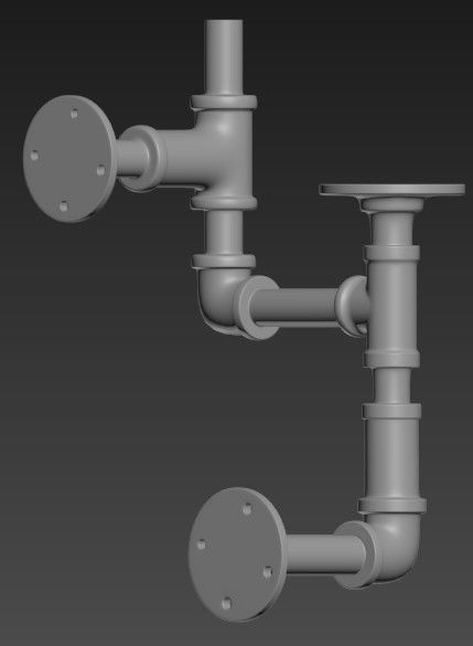 pipe  assembly 3D model_11