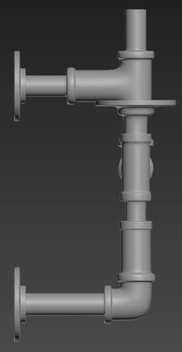 pipe  assembly 3D model_10