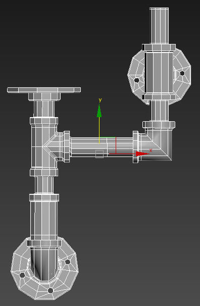 pipe  assembly 3D model_6