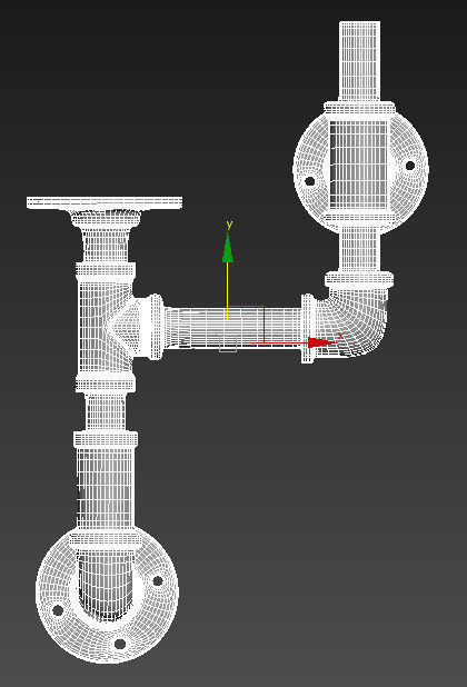 pipe  assembly 3D model_5