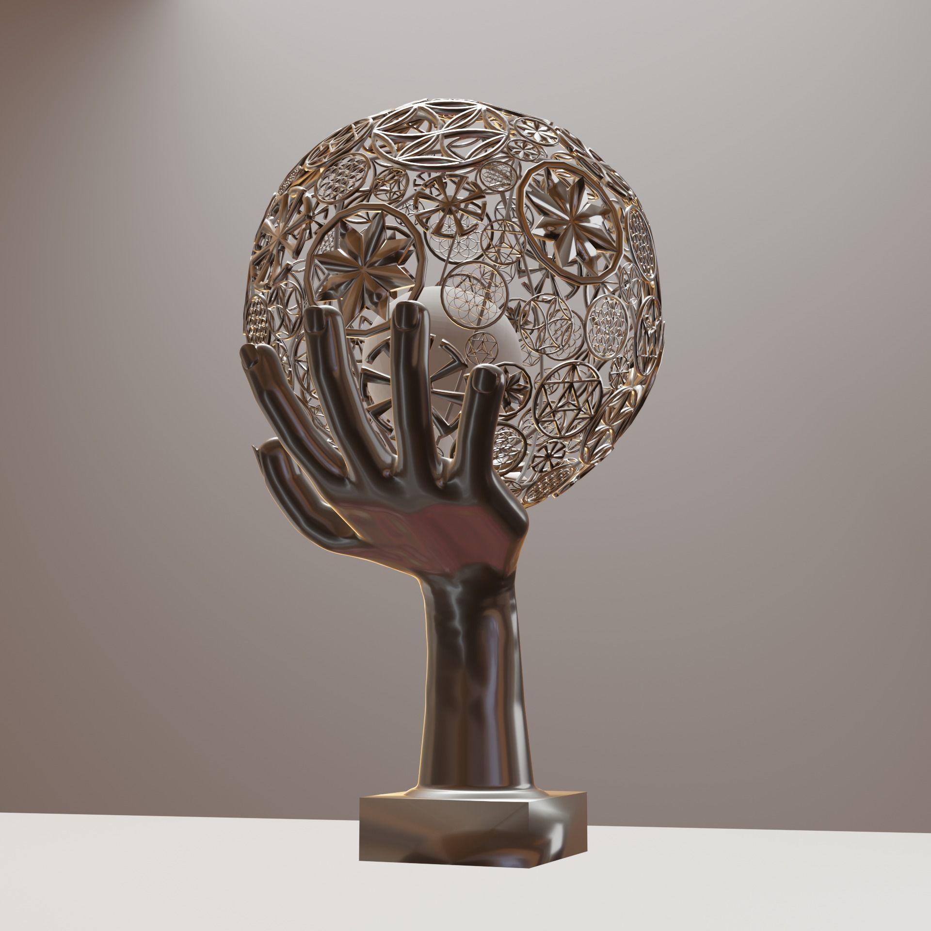 astral-table-lamp hand holding metal globe 3D model_2