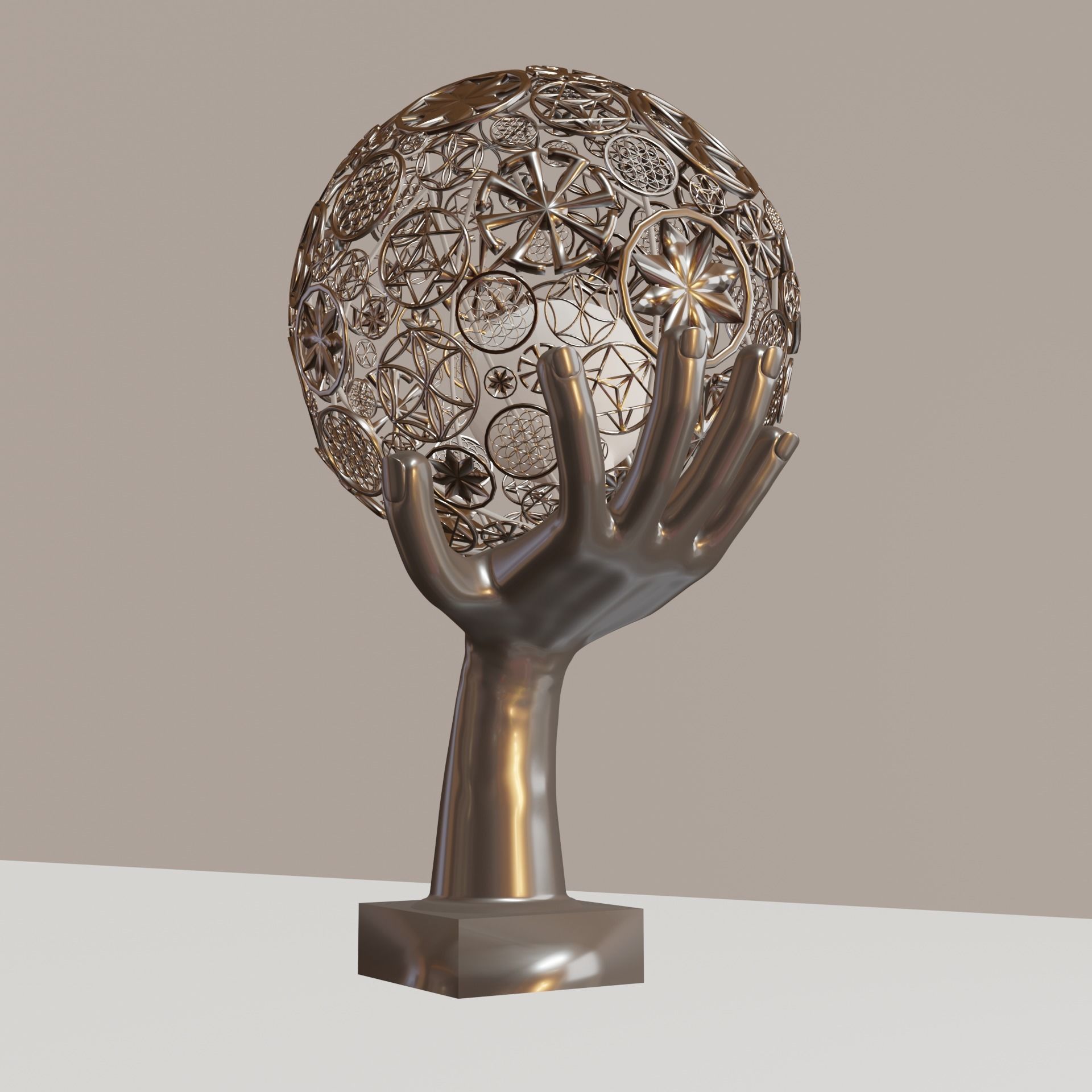 astral-table-lamp hand holding metal globe 3D model_1