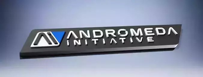 Mass Effect Andromeda Initiative LOGO plate 3D print model