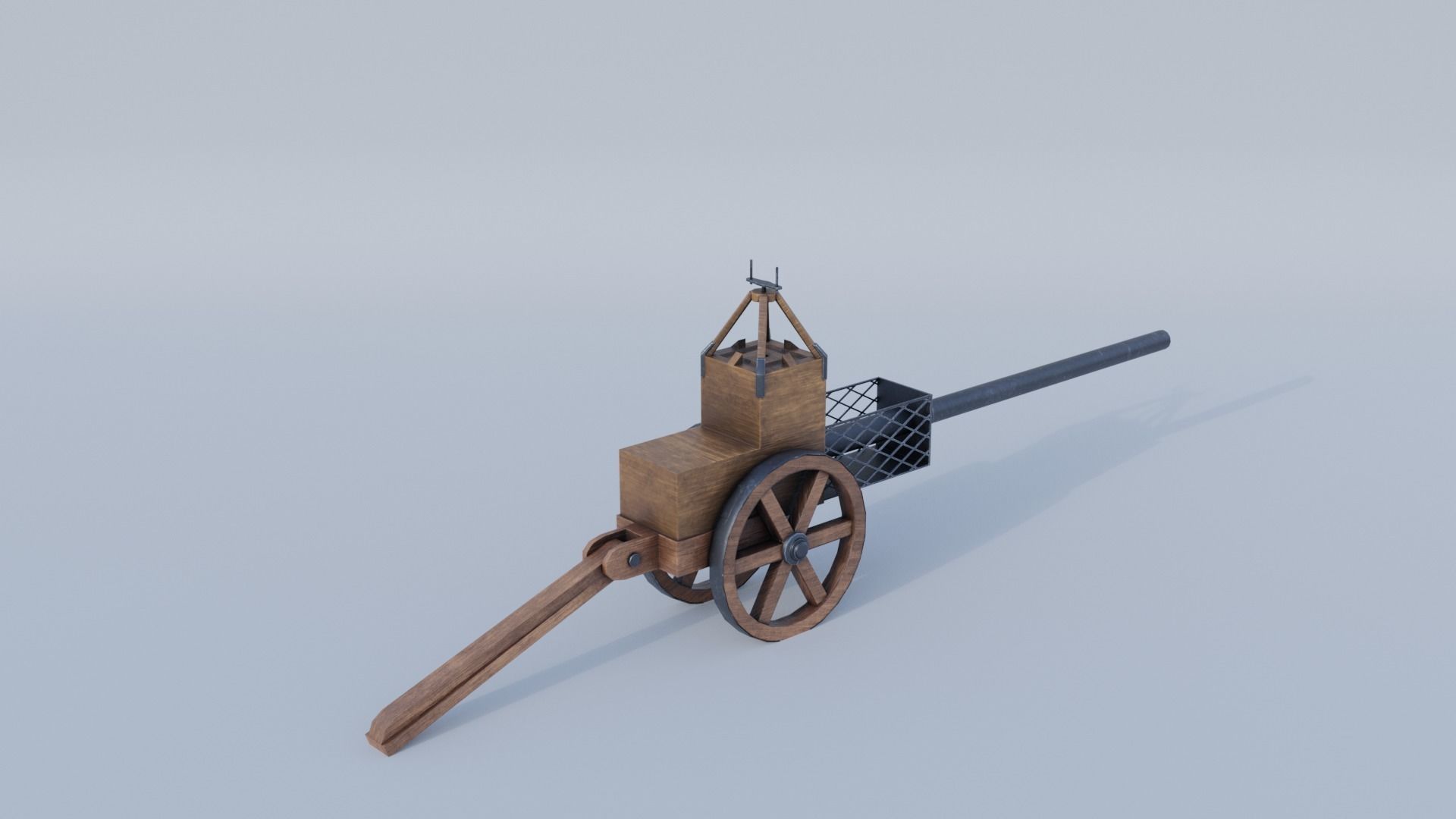 Leonardo da Vinci Architonnerre  Low-poly 3D model_4