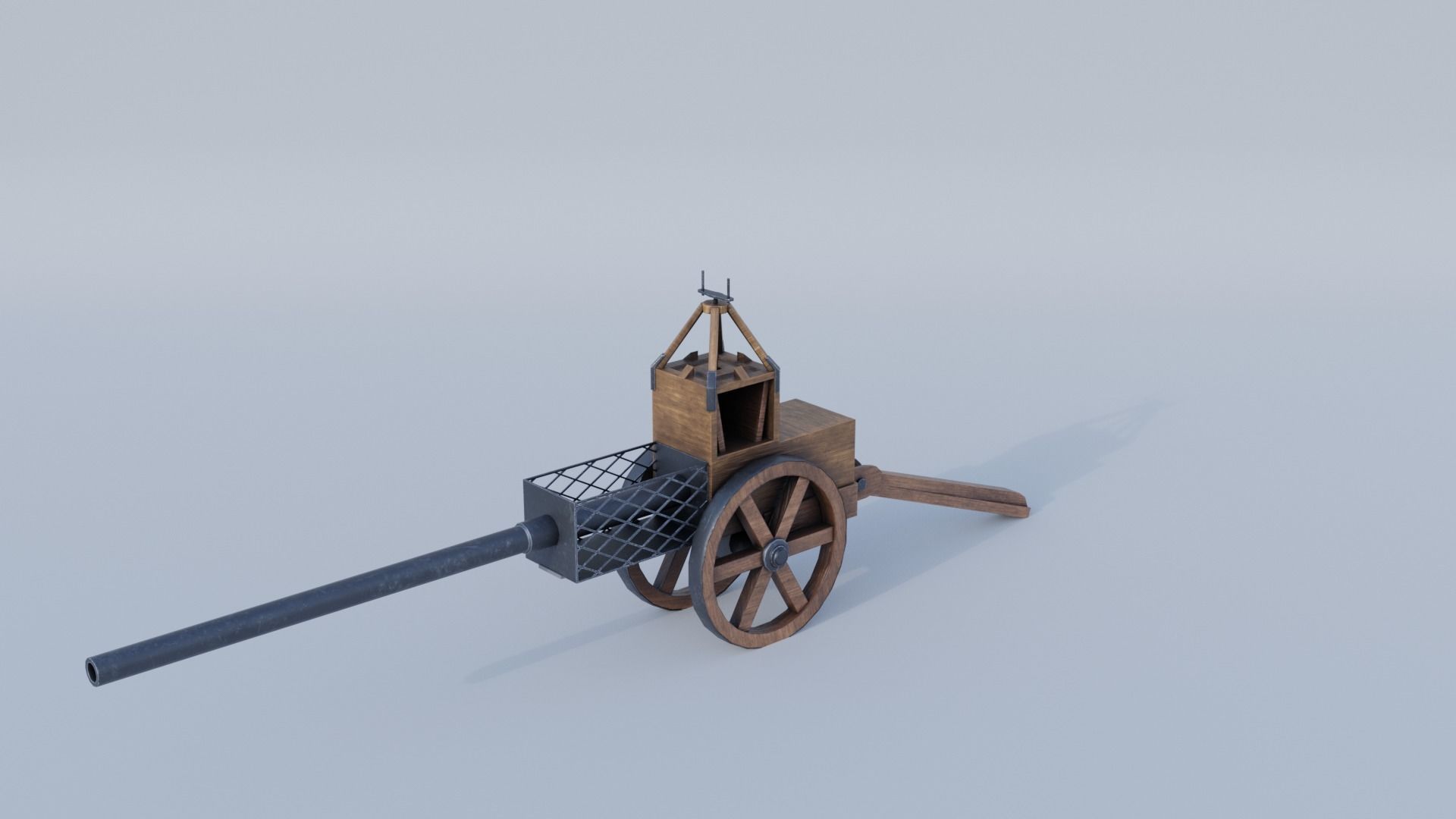 Leonardo da Vinci Architonnerre  Low-poly 3D model_8