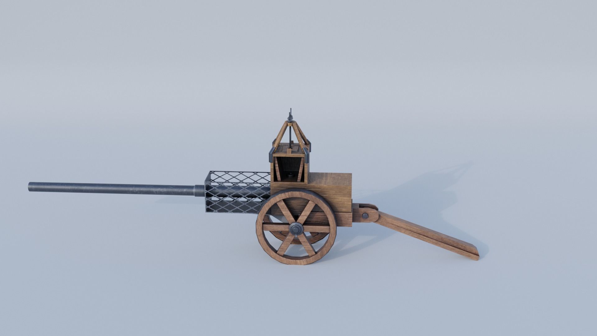 Leonardo da Vinci Architonnerre  Low-poly 3D model_1