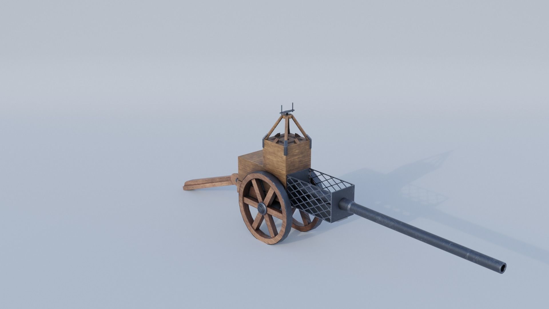 Leonardo da Vinci Architonnerre  Low-poly 3D model_6