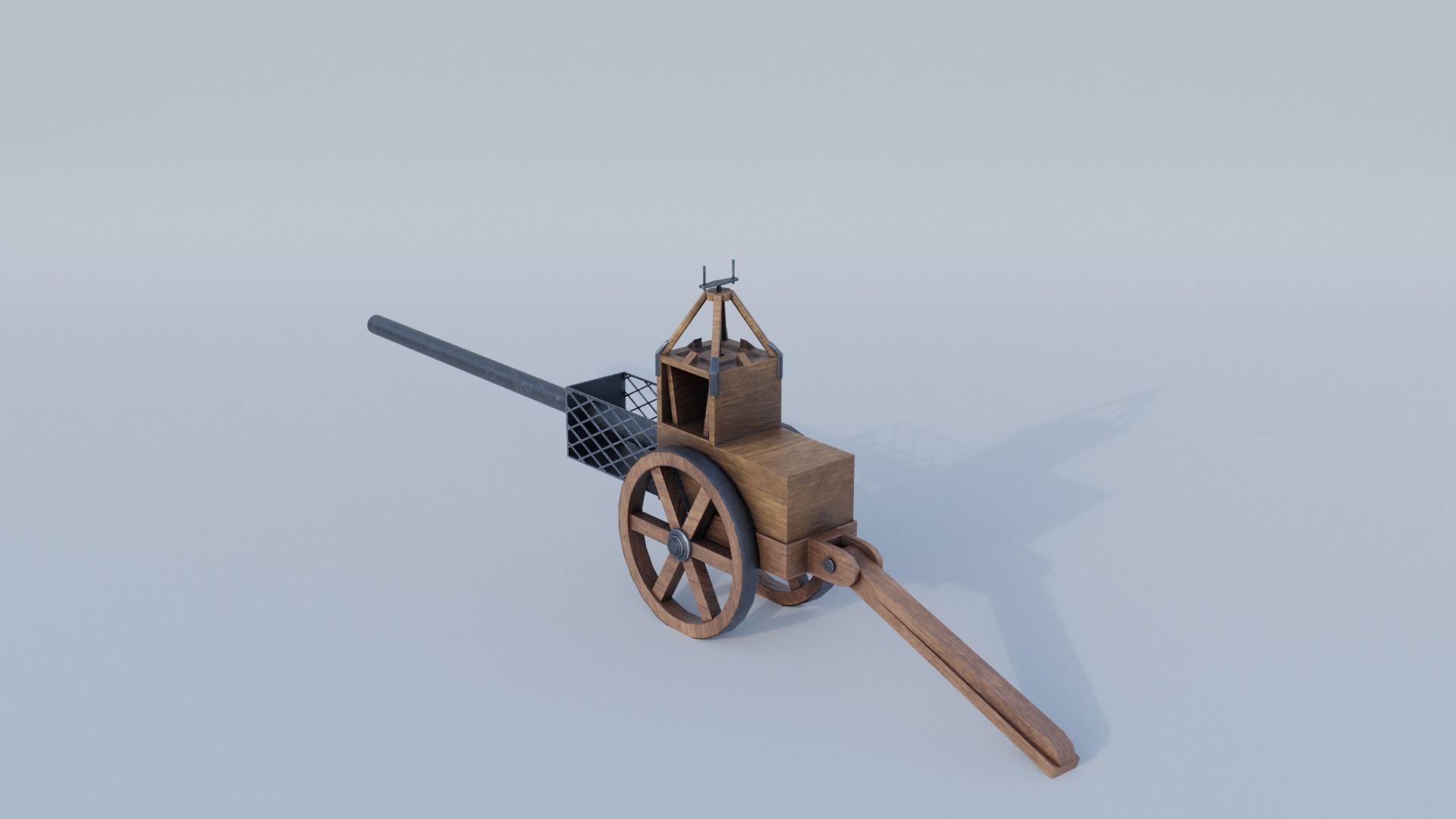 Leonardo da Vinci Architonnerre  Low-poly 3D model_2