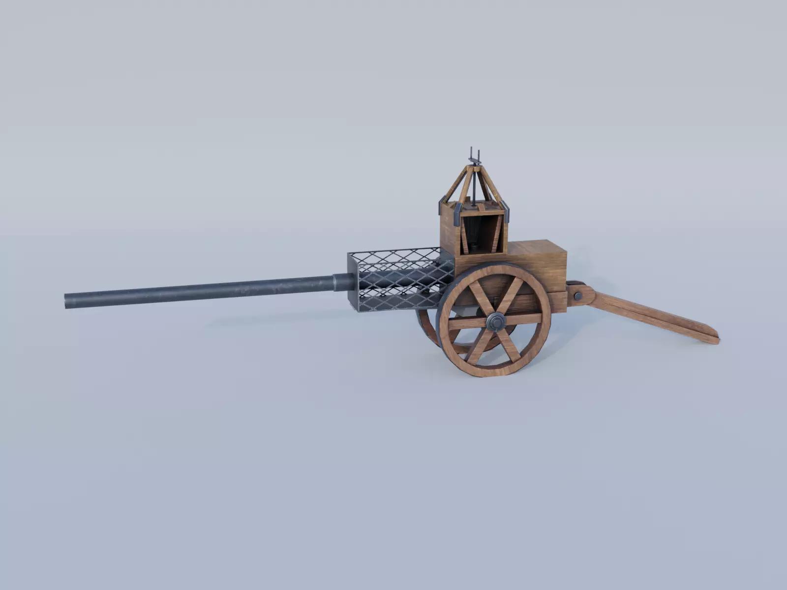 Leonardo da Vinci Architonnerre  Low-poly 3D model_0