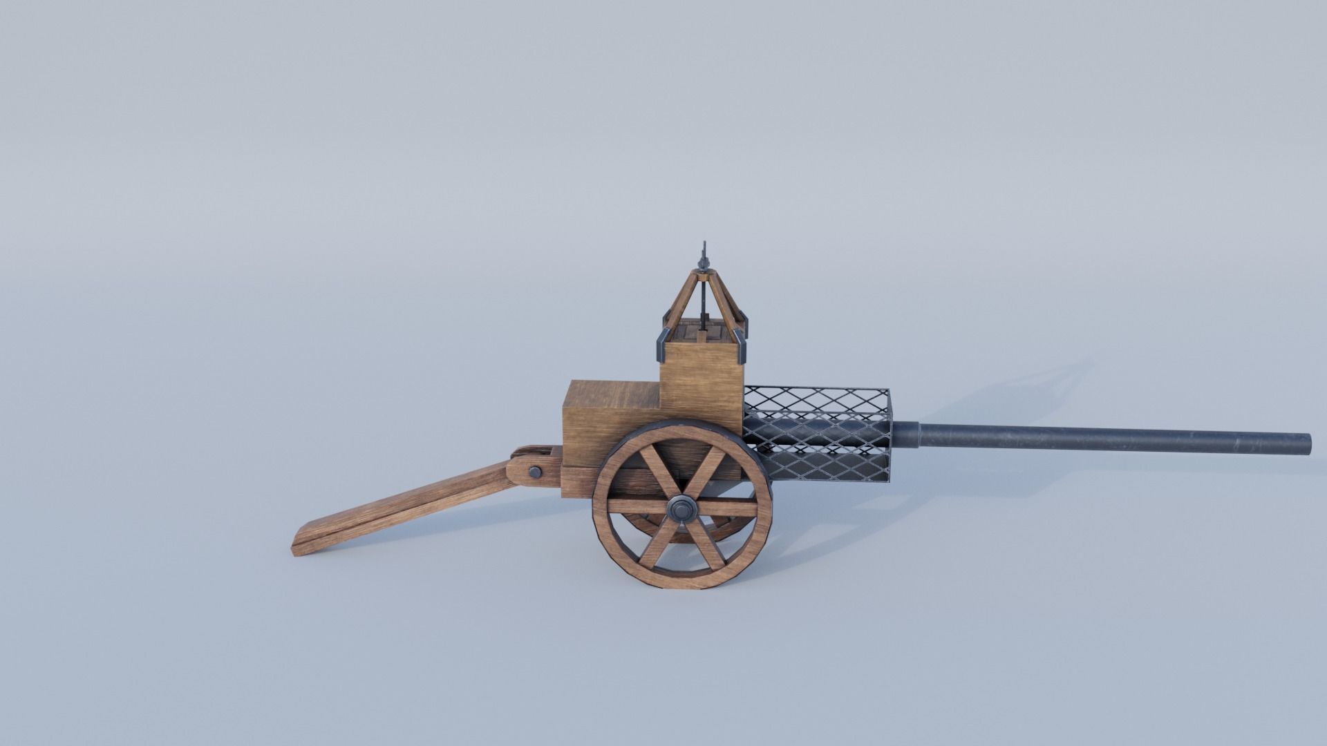 Leonardo da Vinci Architonnerre  Low-poly 3D model_5