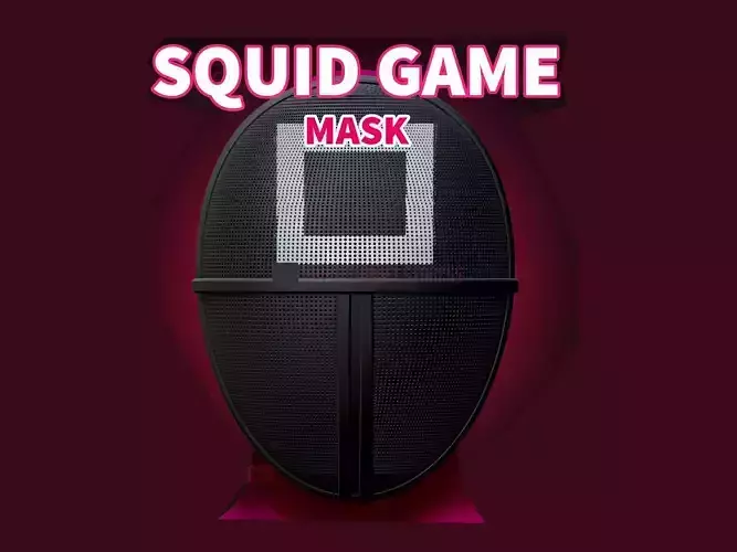 Squid Game Soldier Mask - Squid Game Mask for Cosplay  3D print model