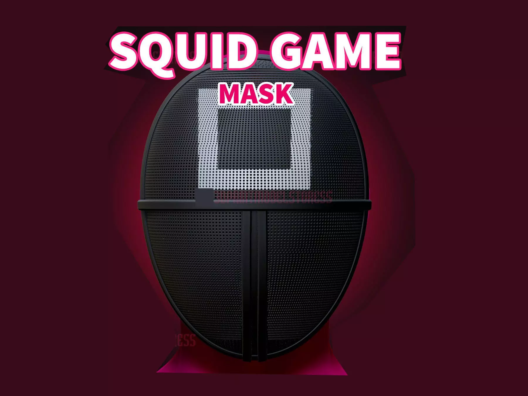 Squid Game Soldier Mask - Squid Game Mask for Cosplay  3D print model_0