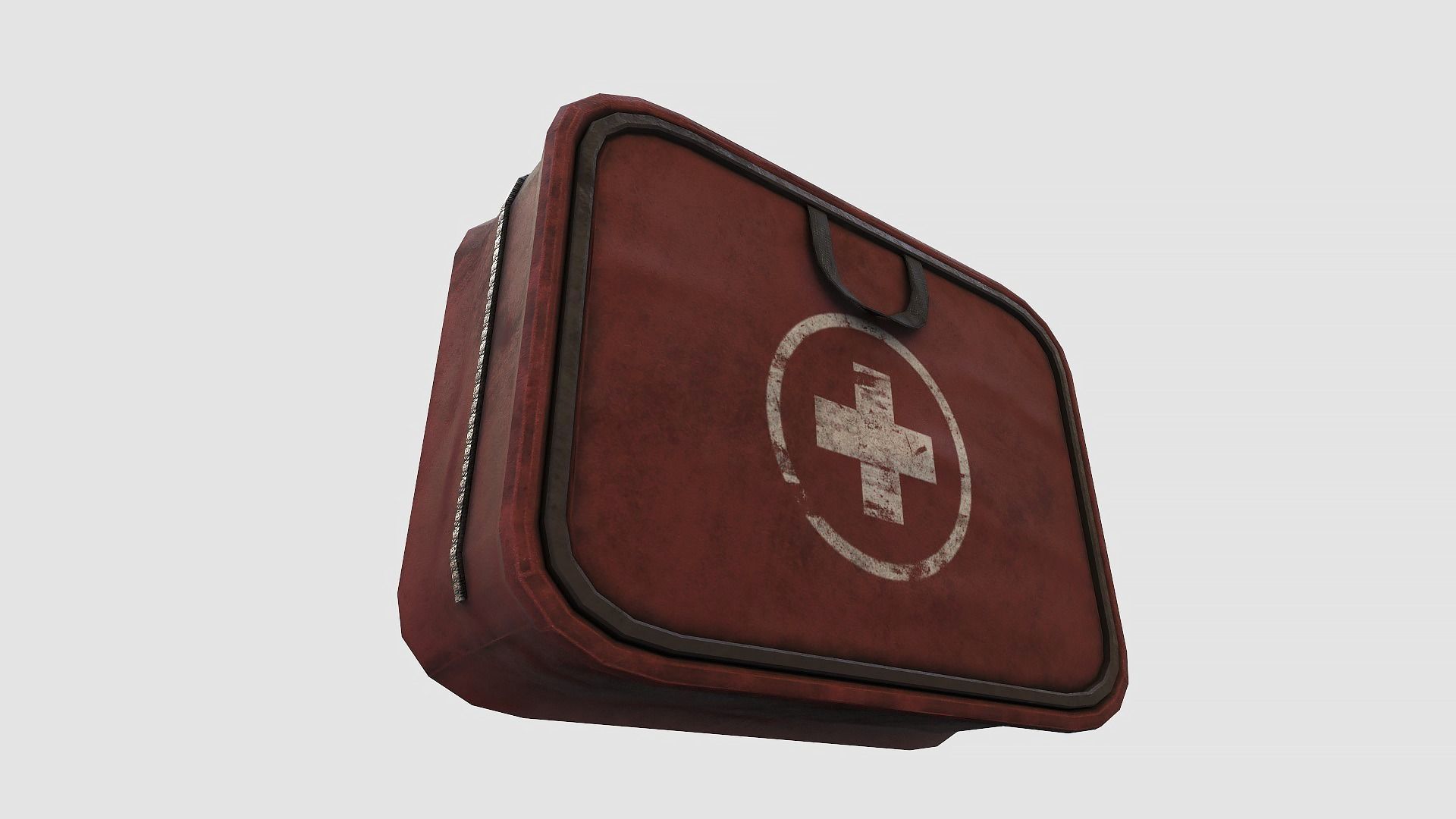 Medkit first aid kit Low-poly 3D model_3