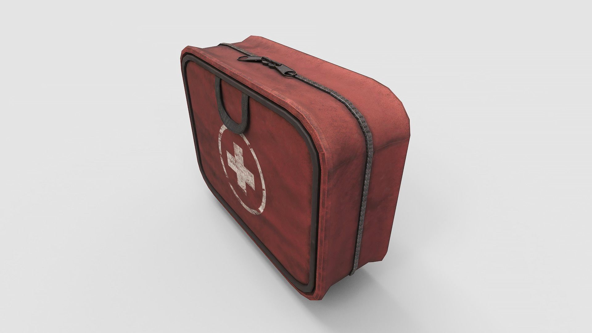 Medkit first aid kit Low-poly 3D model_2