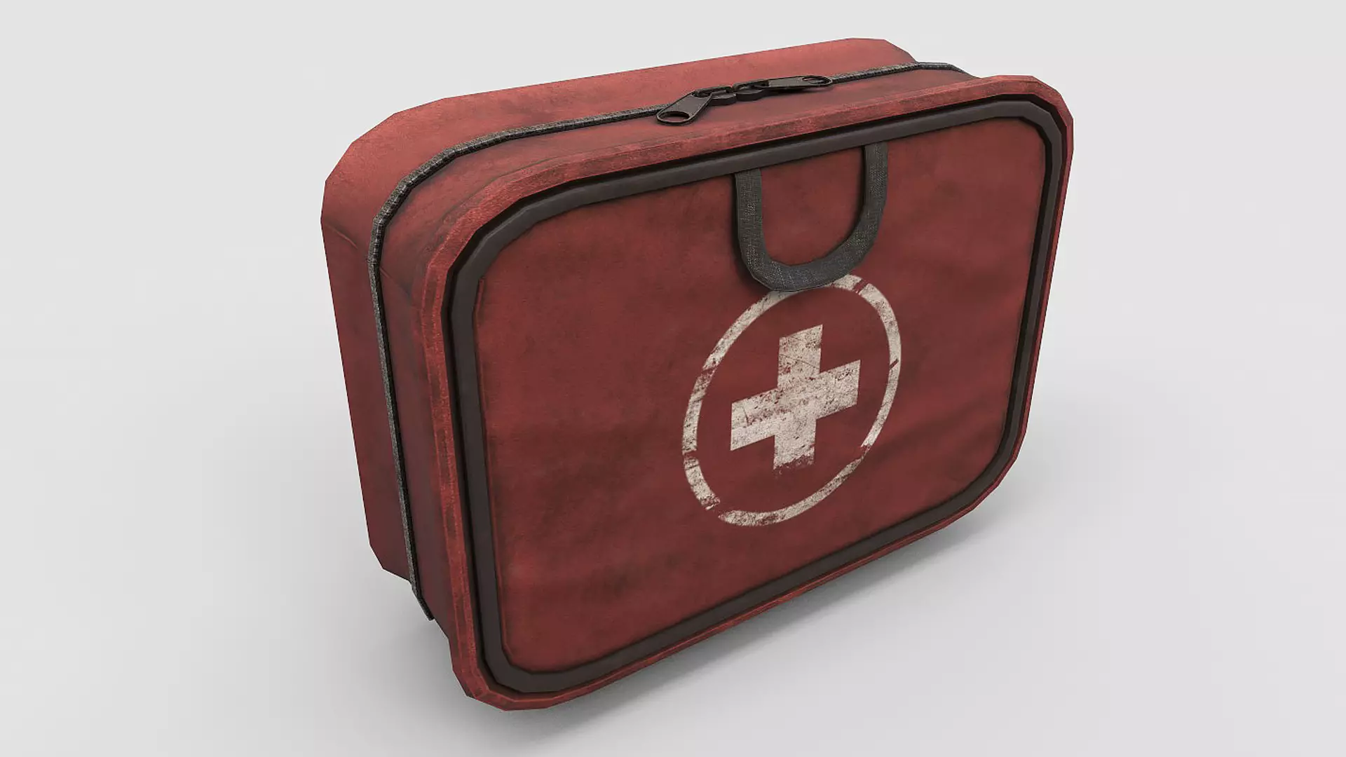 Medkit first aid kit Low-poly 3D model_0