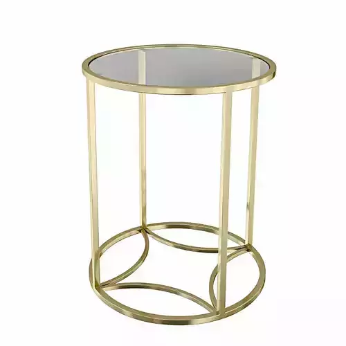 French Bedroom Night Fever Gold Side Table