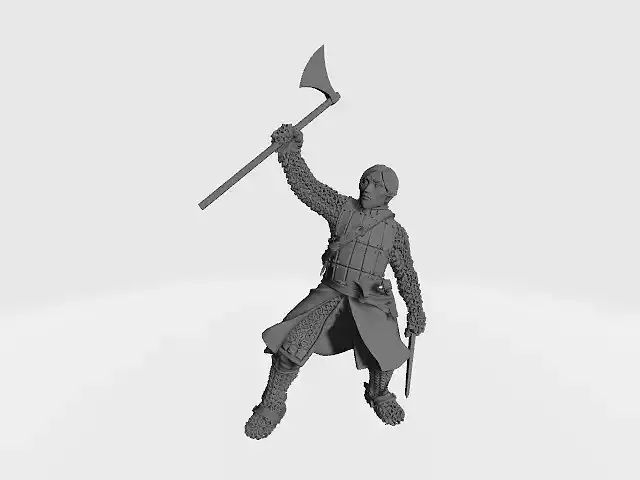 28mm Knight with danish axe and dagger