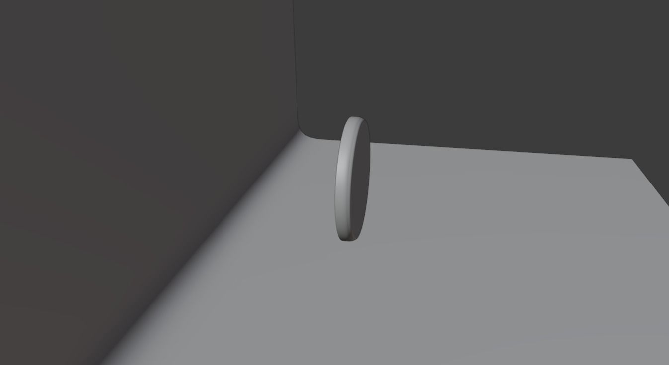 Clock hanging on wall Low-poly 3D model_10