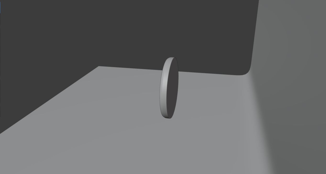 Clock hanging on wall Low-poly 3D model_12