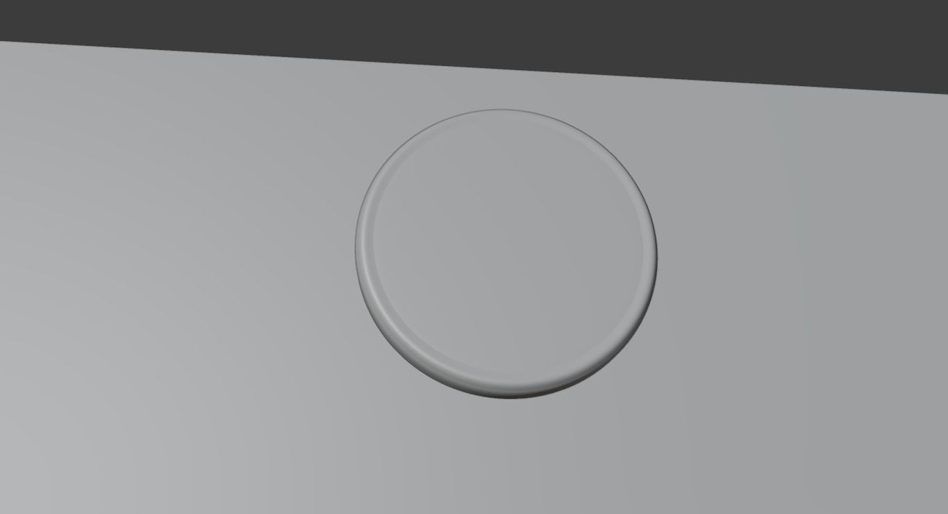 Clock hanging on wall Low-poly 3D model_9