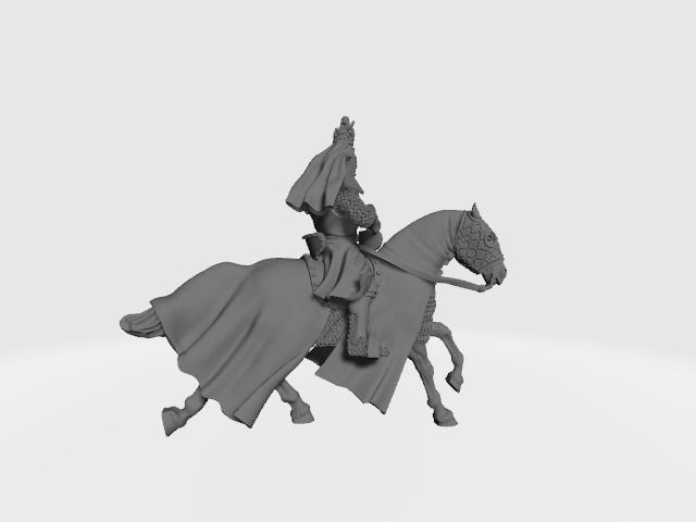 Danish King Valdemar medieval king 3D print model_2