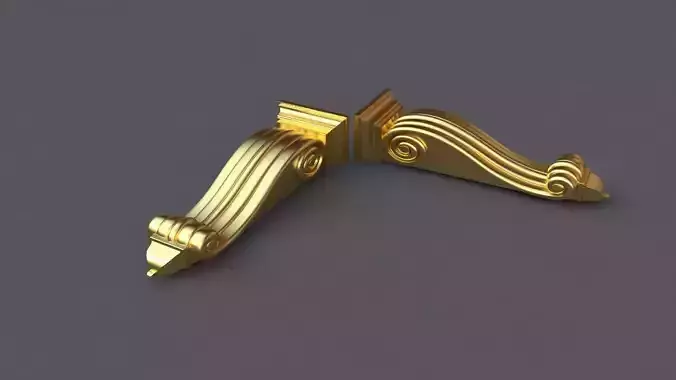 pilaster golden bracket