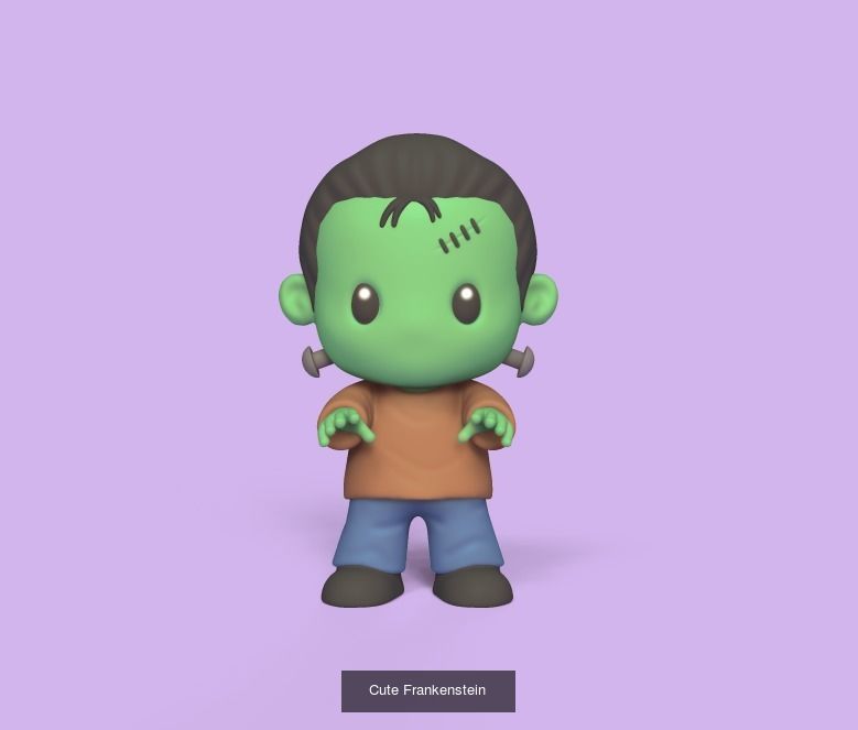 Halloween ghost 3D Model Collection_3