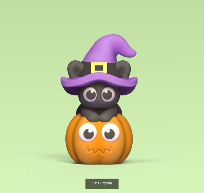 Halloween ghost 3D Model Collection_4