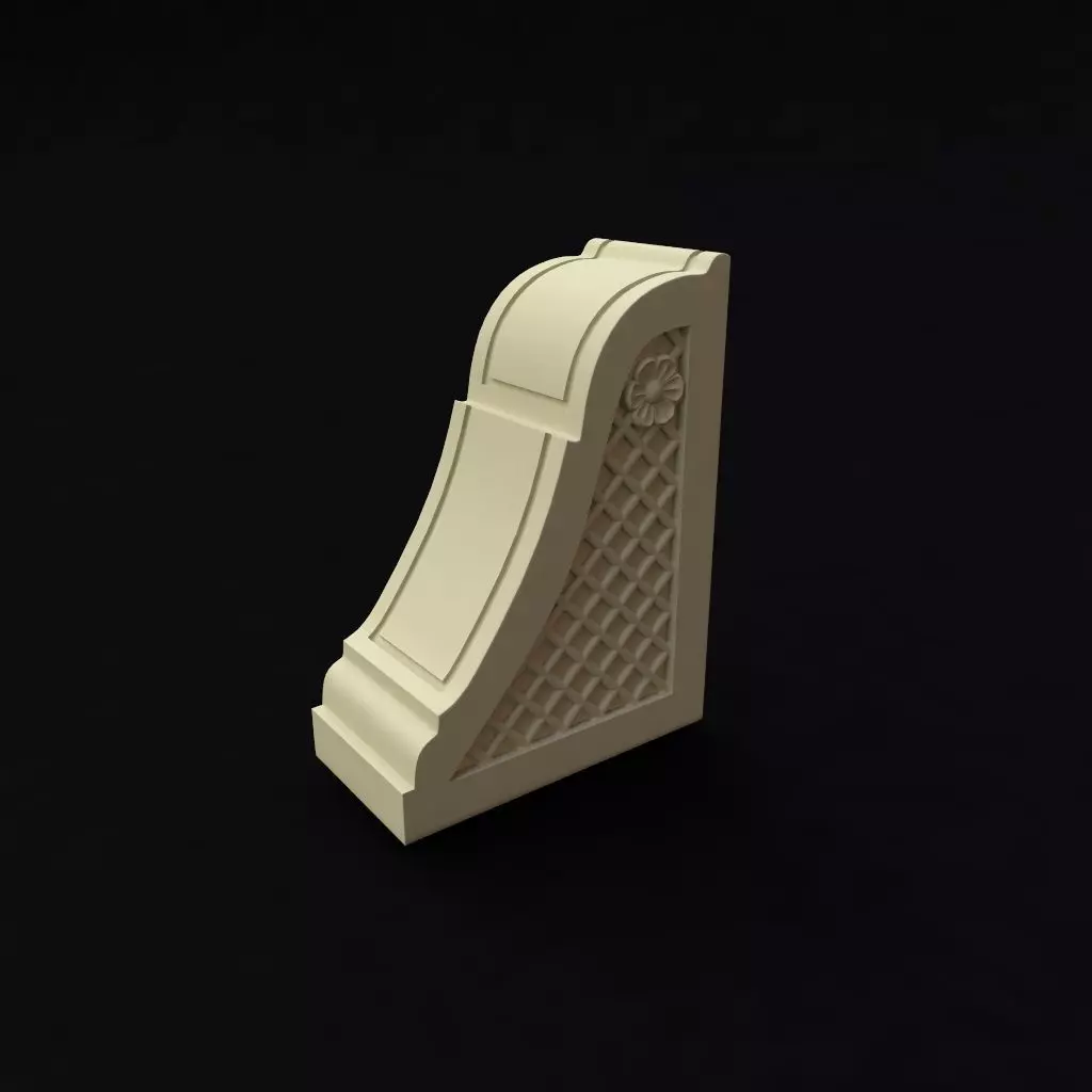 pilaster bookend 3D model_0