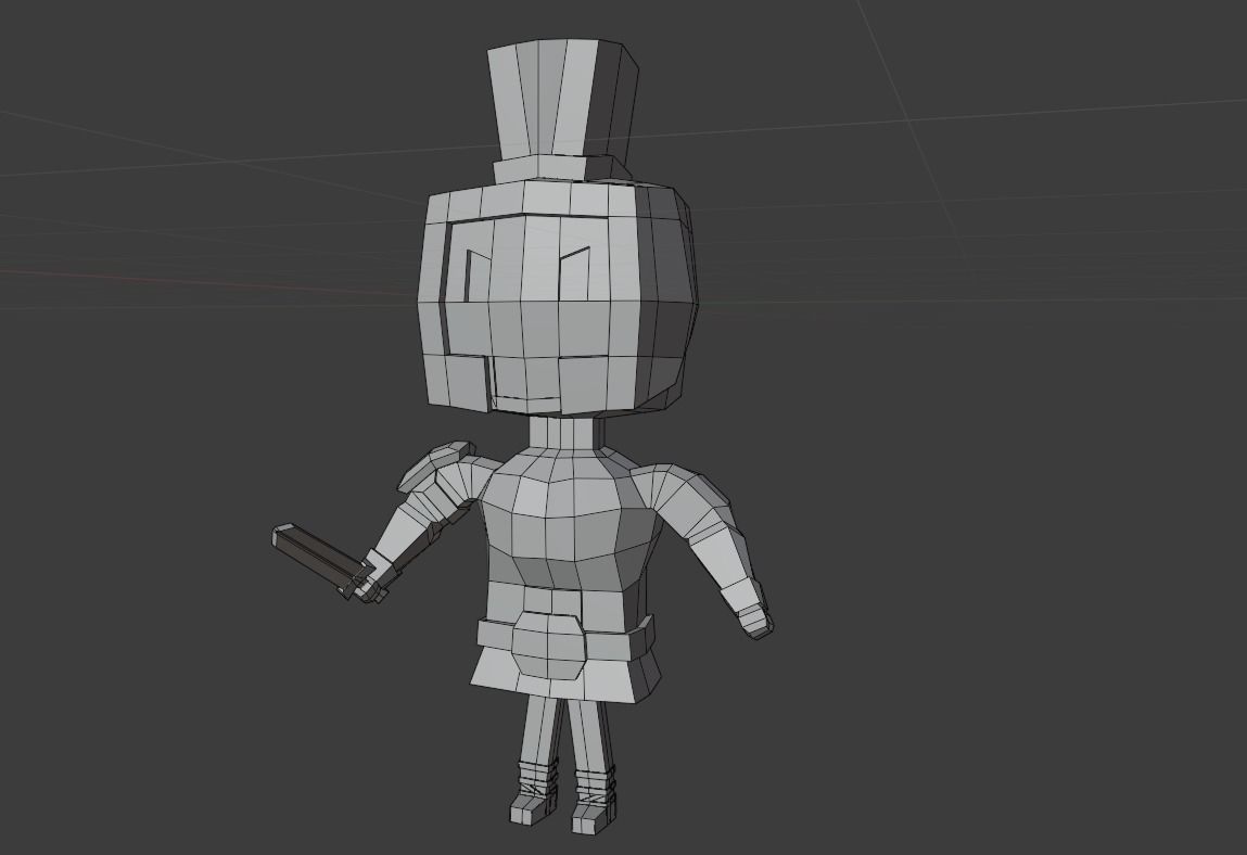 low poly warrior greek Low-poly 3D model_1