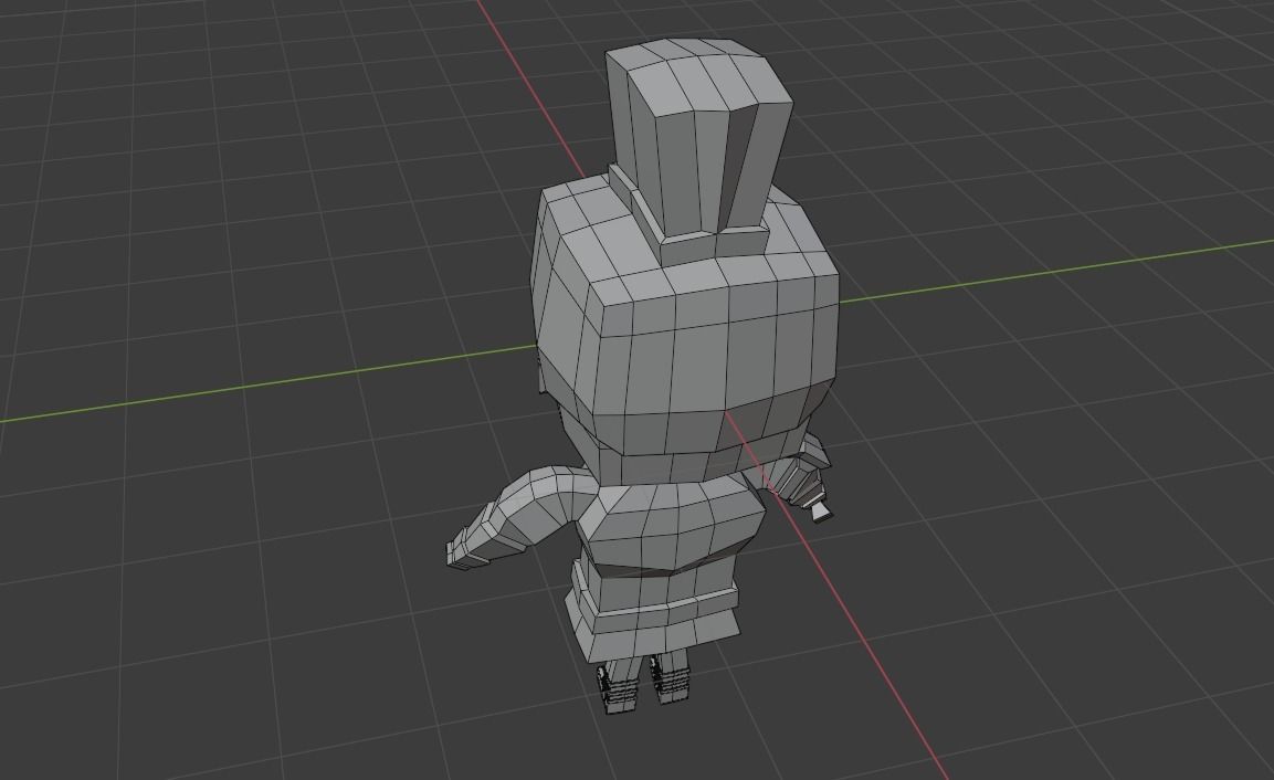 low poly warrior greek Low-poly 3D model_2