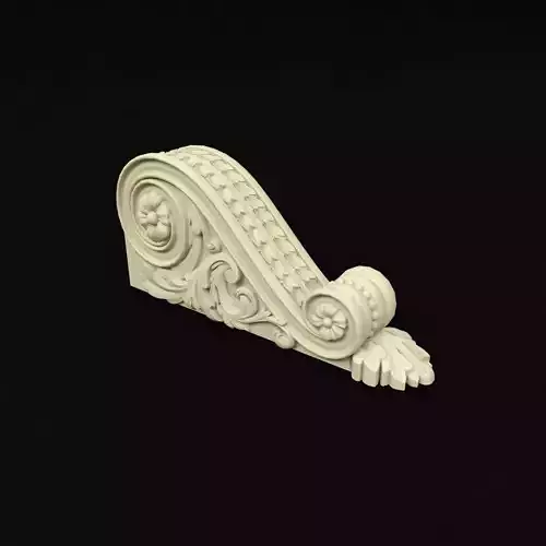 pilaster ornate door handle