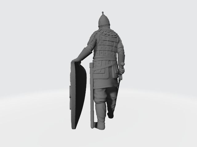 Medieval noble russian knight 3D print model_2