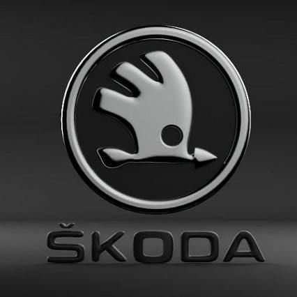 Skoda logo 3D print model_5