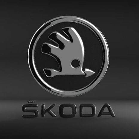 Skoda logo 3D print model_3