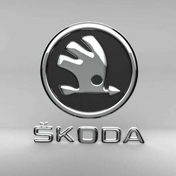 Skoda logo 3D print model_4