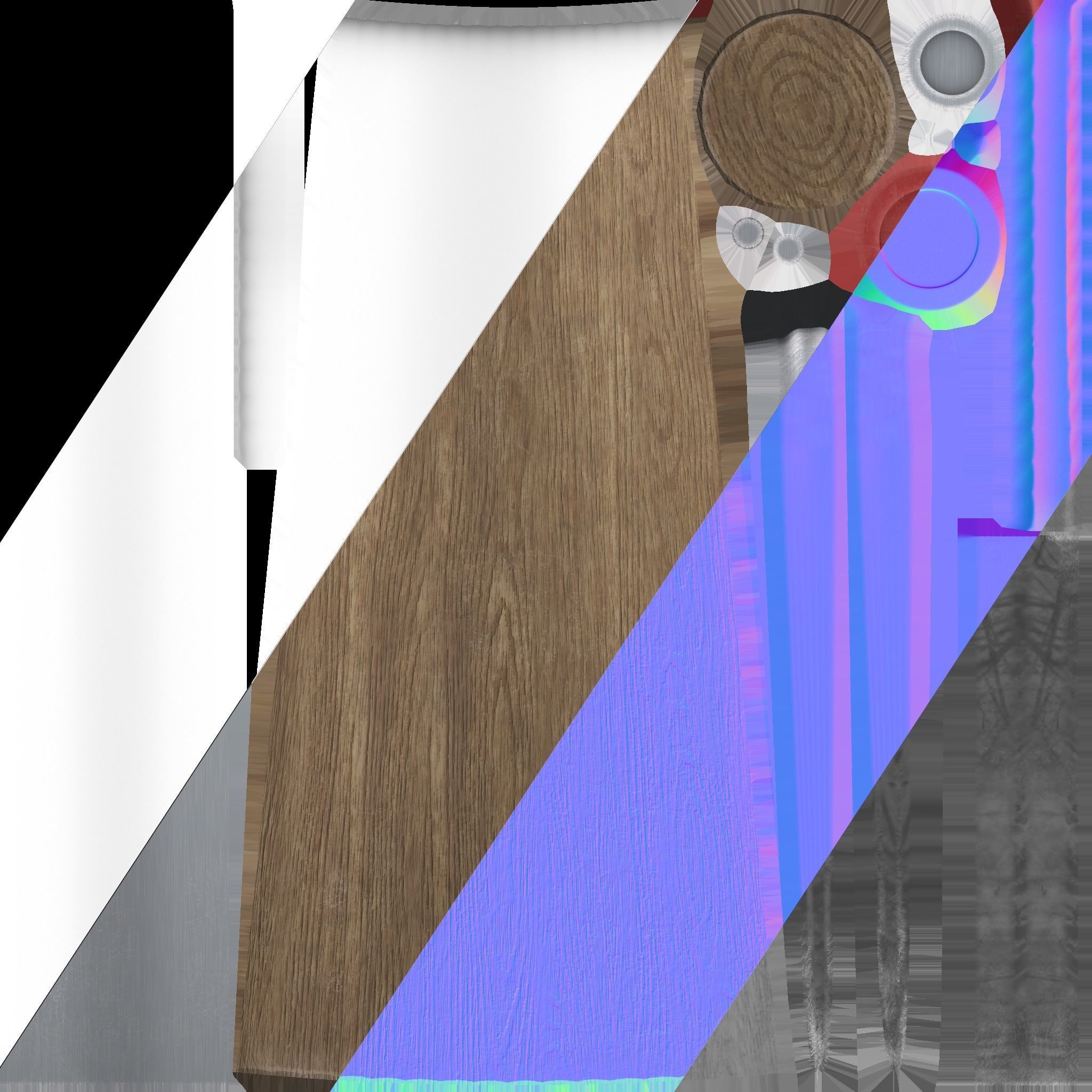 Marshmallow Roasting Sticks Low-poly 3D model_20