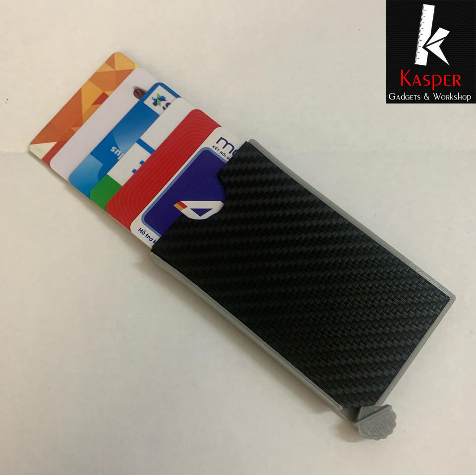 Pocket card holder wallet - Plastic bank card holder 3D print model_1