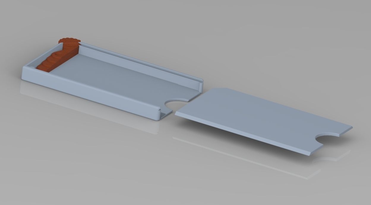 Pocket card holder wallet - Plastic bank card holder 3D print model_6